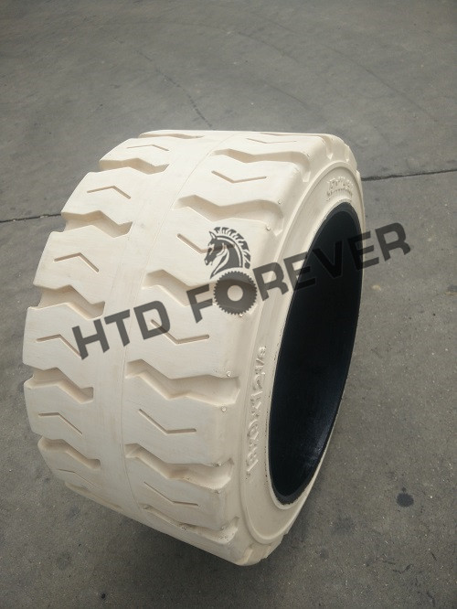 白色無恒實(shí)心輪胎